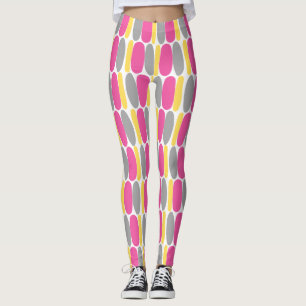 Multicolor Pattern Colourful Shapes Leggings