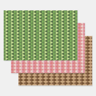 Multicolor Pattern Design  Wrapping Paper Sheet