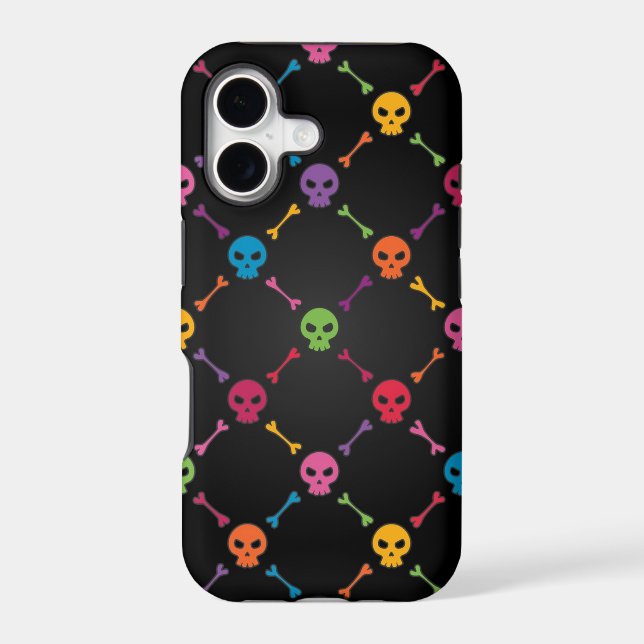 Multicolor pattern with skulls (Back)
