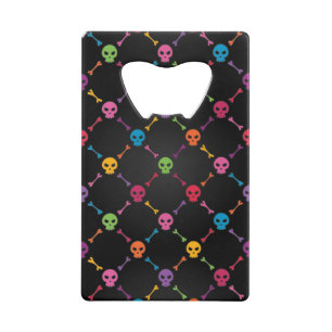 Multicolor pattern with skulls