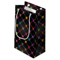 Multicolor pattern with skulls