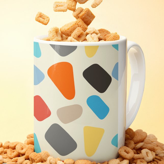 Multicolor Pebbles in White Background Coffee Mug (mugs and cups)