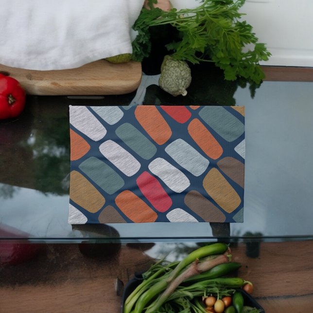 Multicolor Pebbles Tea Towel (Kitchen Towel)