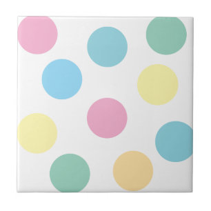 Multicolor Polka Dots Tile