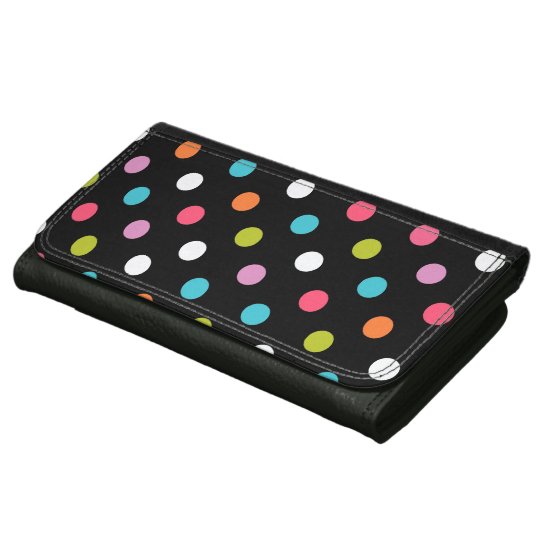 Multicolor Polka Dots Wallet