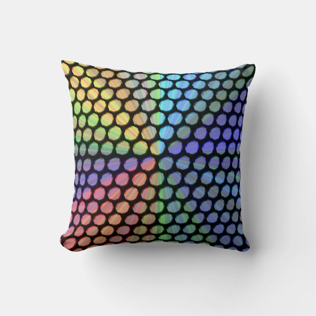 Multicolor Prism Effect Cushion (Front)