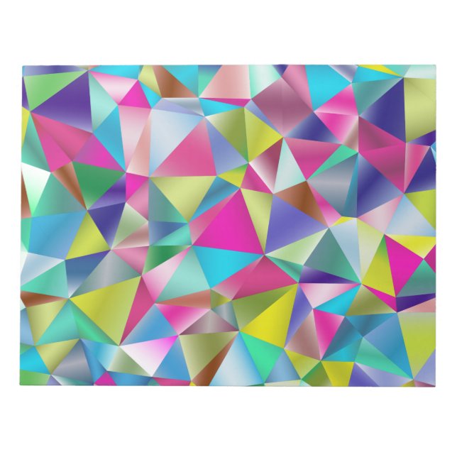 Multicolor Prismatic Triangular Colourful Notepad (Front)