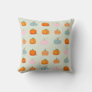 Multicolor Pumpkins Pattern Cushion