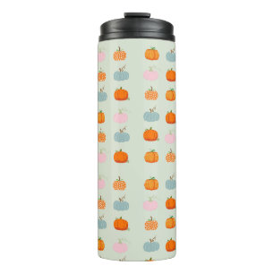 Multicolor Pumpkins Pattern Thermal Tumbler