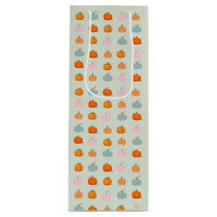 Multicolor Pumpkins Pattern Wine Gift Bag