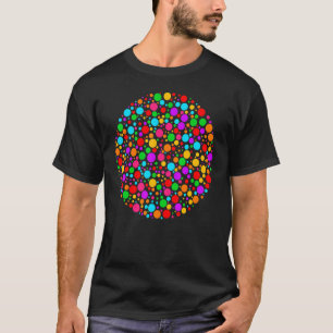 Multicolor Rainbow Coloured Polka Dot Internationa T-Shirt