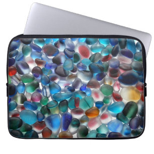 Multicolor Sea Glass Laptop Case