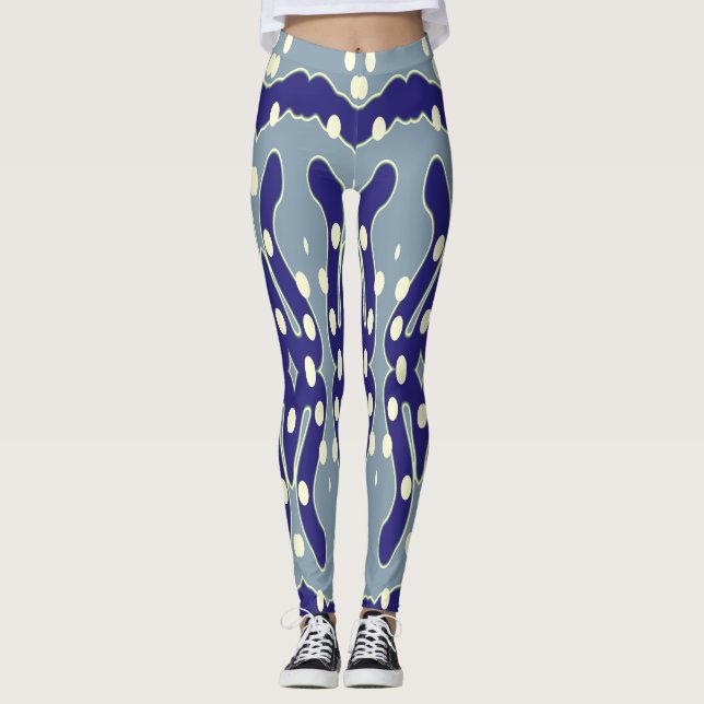 Multicolor seamless pattern "Ratti_Creative_Arts" Leggings (Front)