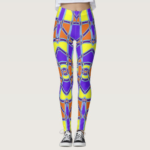Multicolor seamless pattern "Ratti_Creative_Arts" Leggings