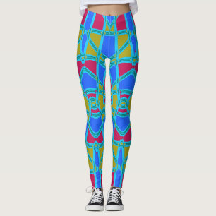 Multicolor seamless pattern "Ratti_Creative_Arts" Leggings