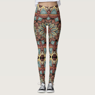 Multicolor seamless pattern "Ratti_Creative_Arts" Leggings