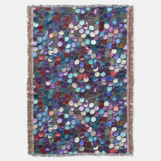 Multicolor Sequins burning man Throw Blanket