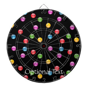 Multicolor Shiny Polkadot Confetti DIY Background Dartboard