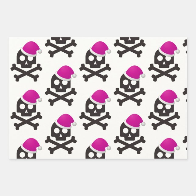 Multicolor Skull Wrapping Paper (Front)
