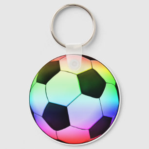 Multicolor Soccer Ball Key Ring
