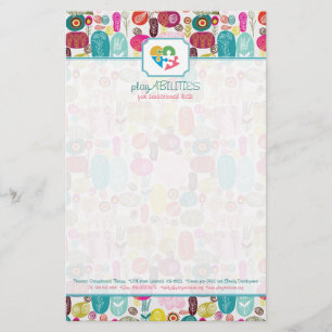 Multicolor Sparkles & Glitter Pattern 3 Stationery