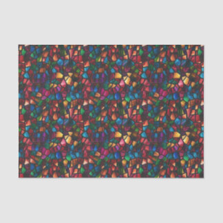 Multicolor Stained Glass Mosaic Decoupage Paper