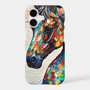 Multicolor Stained Glass Mosaic Horse 15