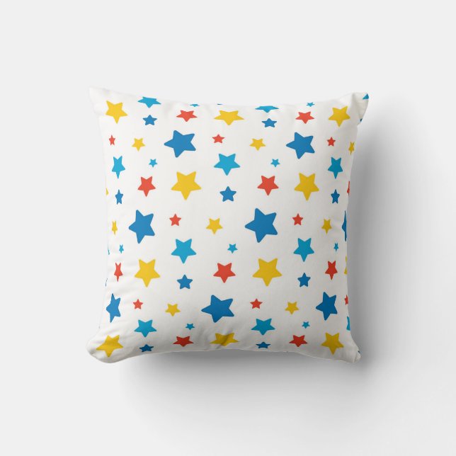 Multicolor Starburst Pattern Cushion (Front)