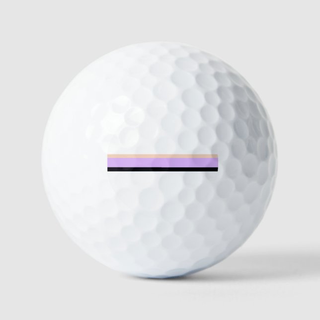 Multicolor Stripe Golf Balls (Front)