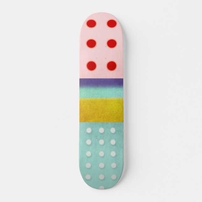 Multicolor Stripe Skateboard (Front)