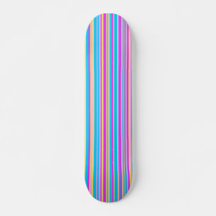 Multicolor Stripe Skateboard