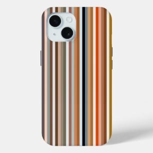 Multicolor Striped Pattern  iPhone 15 Case