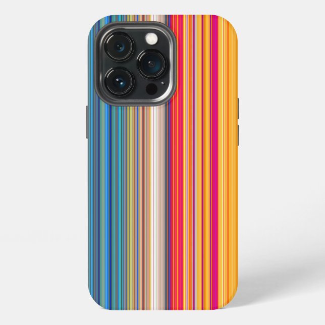 Multicolor Striped Pattern  iPhone Case (Back)