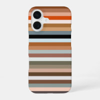 Multicolor Striped Pattern iPhone Case