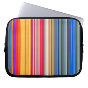 Multicolor Striped Pattern Laptop Sleeve