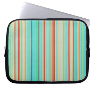 Multicolor Striped Pattern Laptop Sleeve