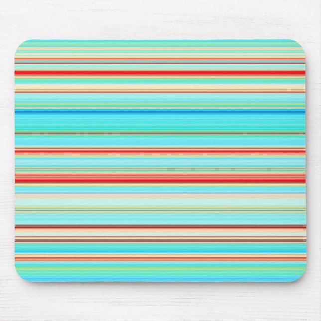 Multicolor Striped Pattern Mouse Mat (Front)