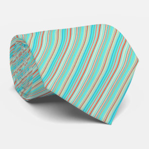 Multicolor Striped Pattern Tie