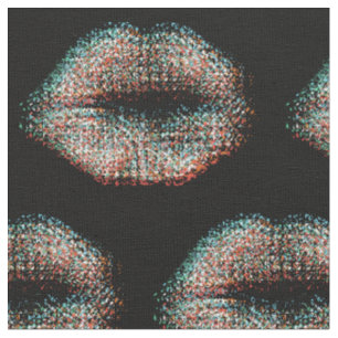 Multicolor Stylish Lips #5 Fabric