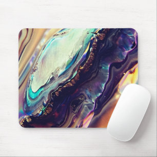 Multicolor Swirling Stripes of Igneous Rock  Mouse Mat