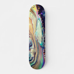 Multicolor Swirling Stripes of Igneous Rock Skateboard