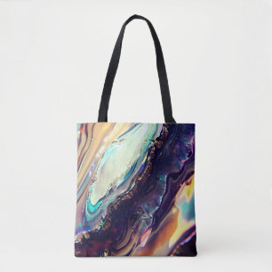 Multicolor Swirling Stripes of Igneous Rock  Tote Bag