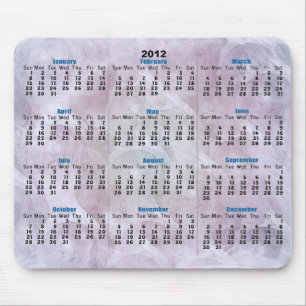 multicolor swirls 2012 Calendar mousepad