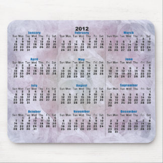 multicolor swirls 2012 Calendar mousepad