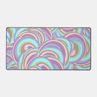 Multicolor Swirls Pattern Desk Mat