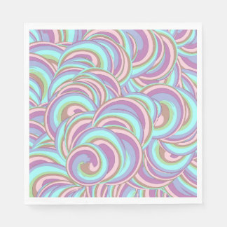 Multicolor Swirls Pattern Napkin
