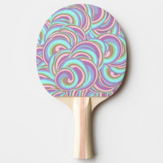 Multicolor Swirls Pattern Ping Pong Paddle