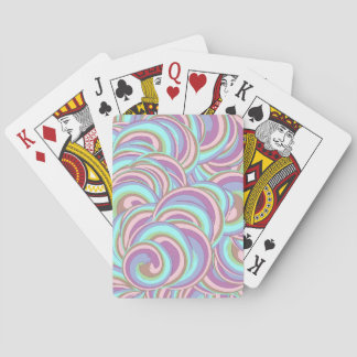 Multicolor Swirls Pattern Playing Cards