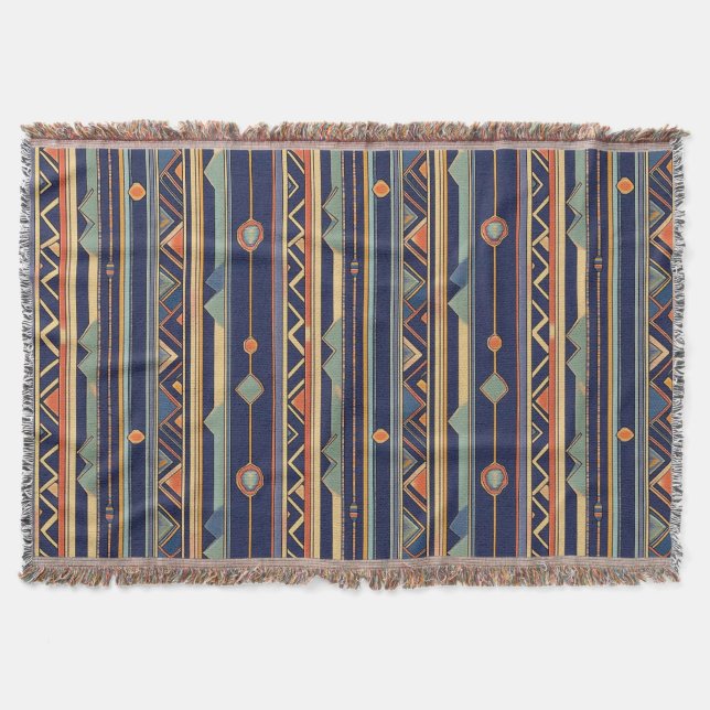 Multicolor Throw Blanket (Front)