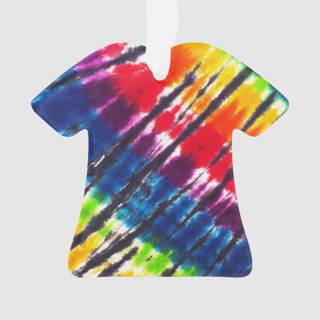 Multicolor Tie-Dye Ornament (Front)